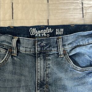 Wrangler Retro Slim Bootcut Jeans - Light Blue